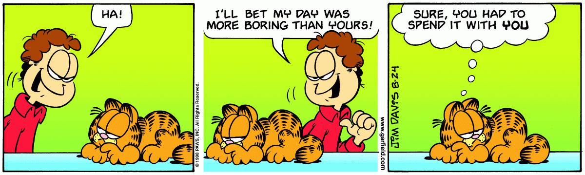 Garfield, August 24, 1998