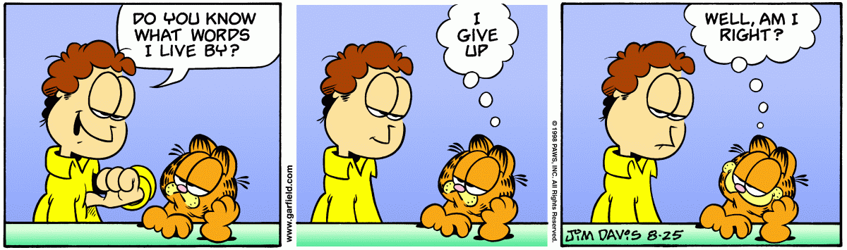 Garfield, August 25, 1998