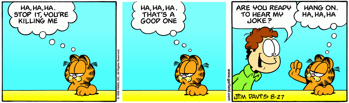 Garfield, August 27, 1998