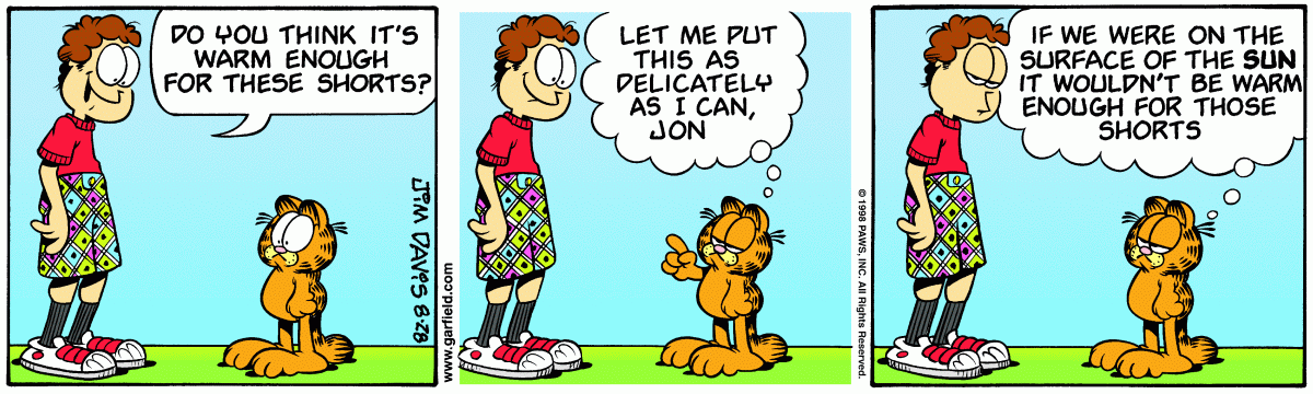 Garfield, August 28, 1998