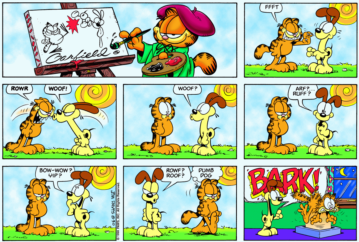 Garfield, August 30, 1998