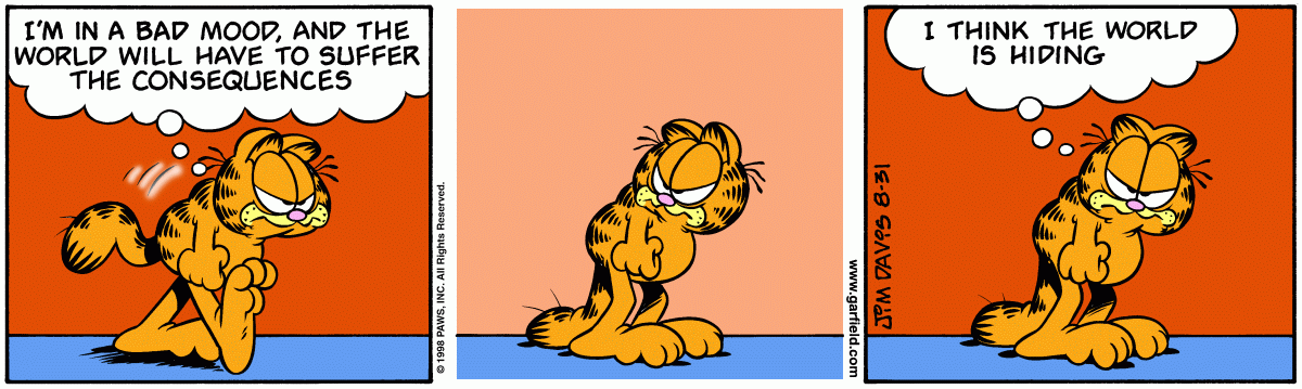 Garfield, August 31, 1998