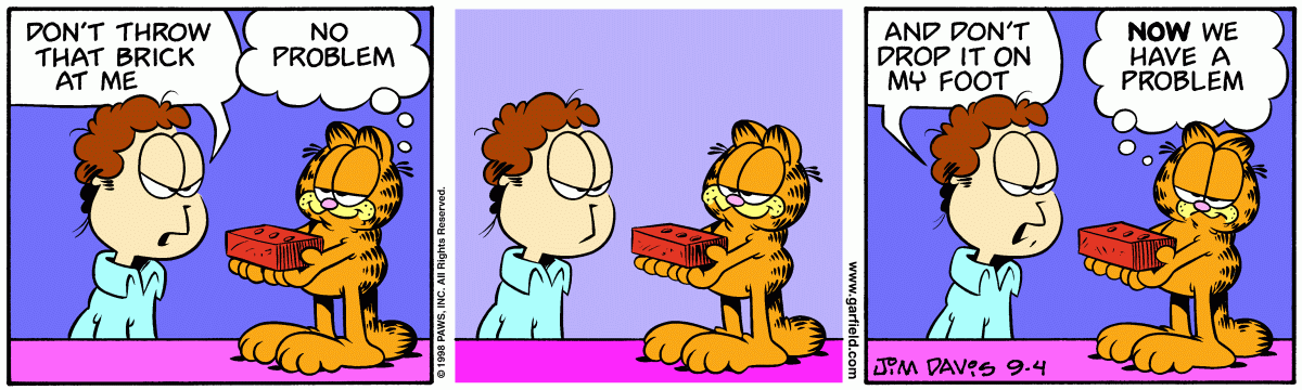 Garfield, September 4, 1998