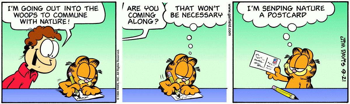 Garfield comic strip for Monday, September 21, 1998