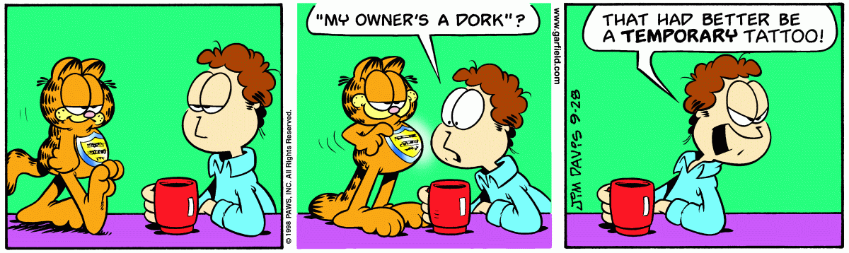 Garfield, September 28, 1998