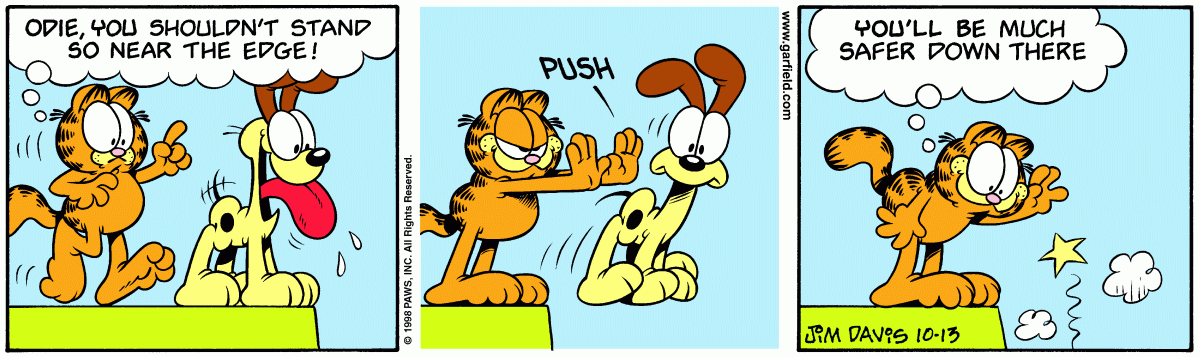 Garfield comic strip for Tuesday, October 13, 1998
