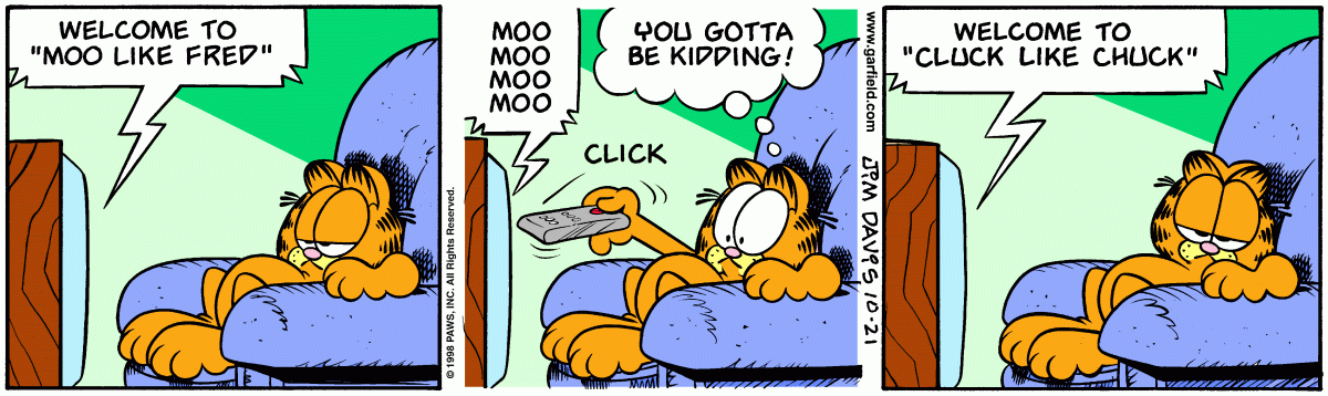 Garfield, October 21, 1998