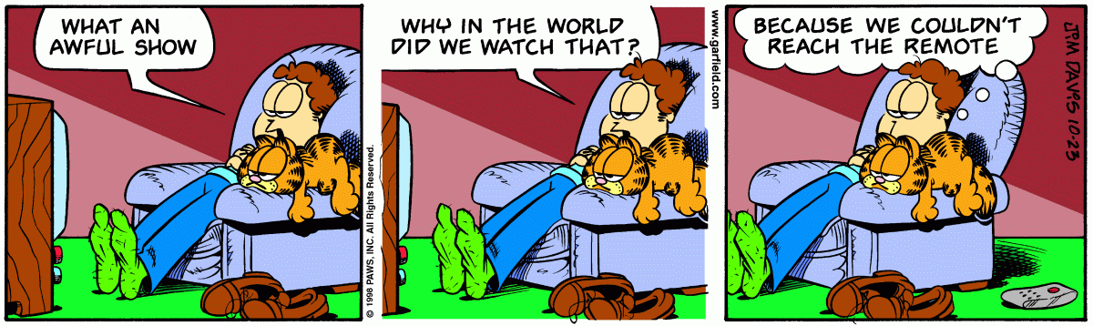 Garfield comic strip for Friday, October 23, 1998