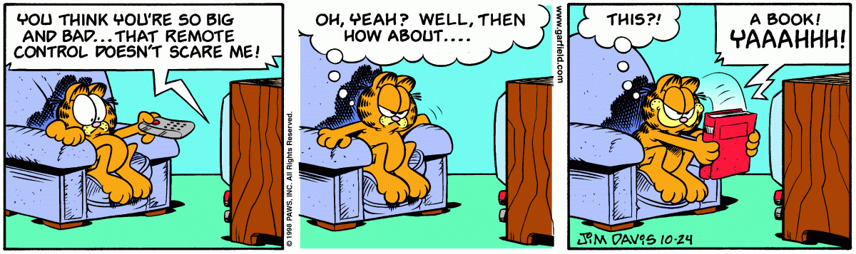 Garfield comic strip for Saturday, October 24, 1998