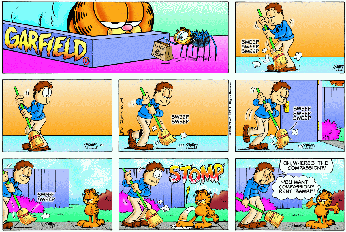 Garfield comic strip for Sunday, October 25, 1998