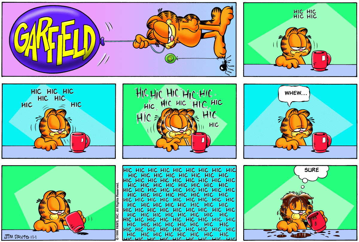 Garfield, November 1, 1998