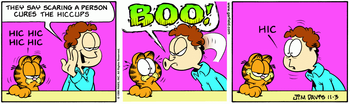 Garfield comic strip for Tuesday, November 3, 1998