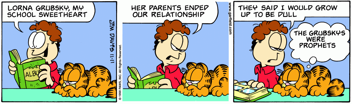 Garfield, November 11, 1998