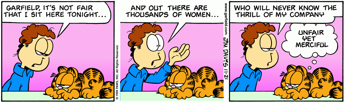 Garfield, November 21, 1998