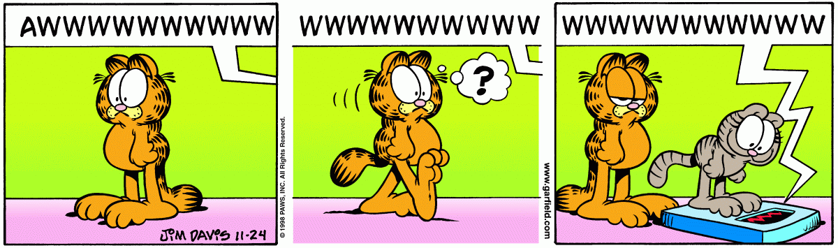 Garfield comic strip for Tuesday, November 24, 1998