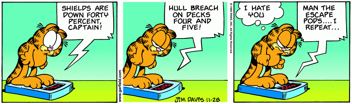 Garfield, November 28, 1998