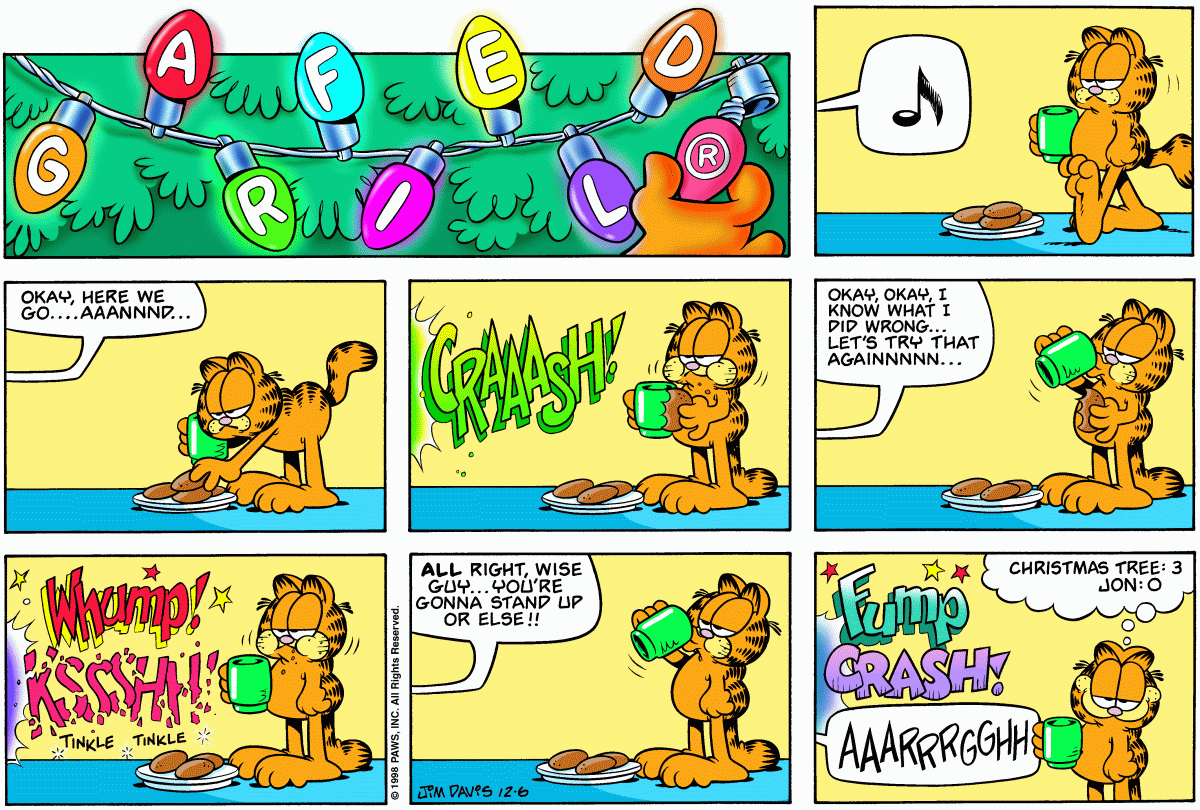 Garfield, December 6, 1998