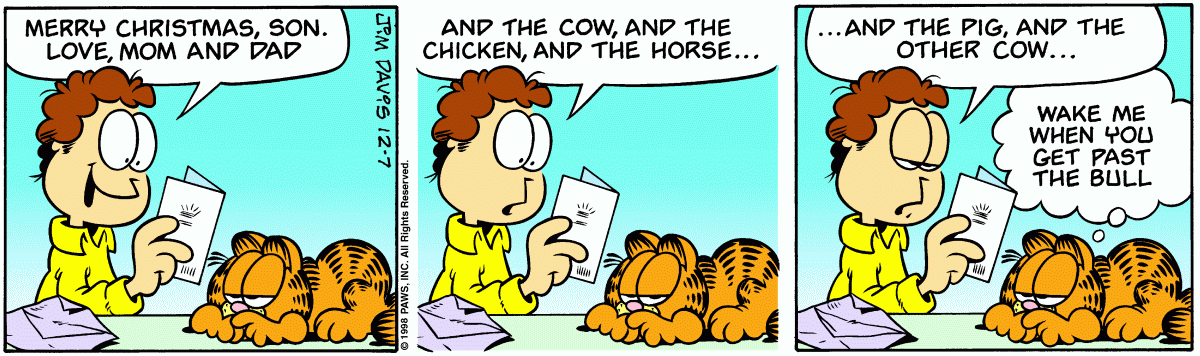Garfield, December 7, 1998