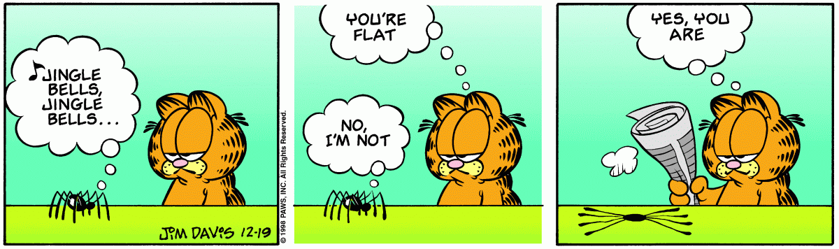 Garfield comic strip for Saturday, December 19, 1998