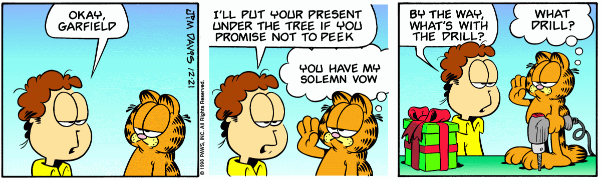 Garfield, December 21, 1998