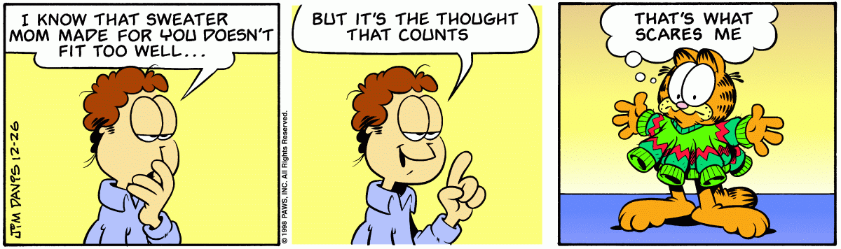 Garfield, December 26, 1998