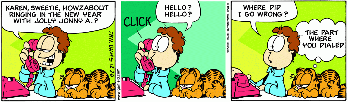 Garfield, December 29, 1998