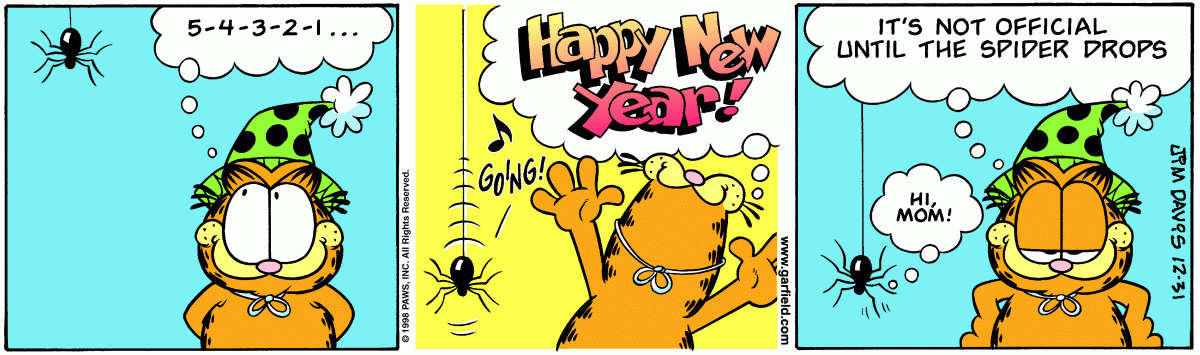 Garfield, December 31, 1998