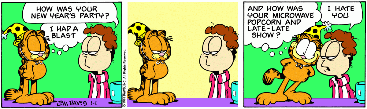 Garfield, January 1, 1999