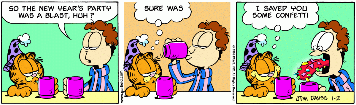 Garfield, January 2, 1999