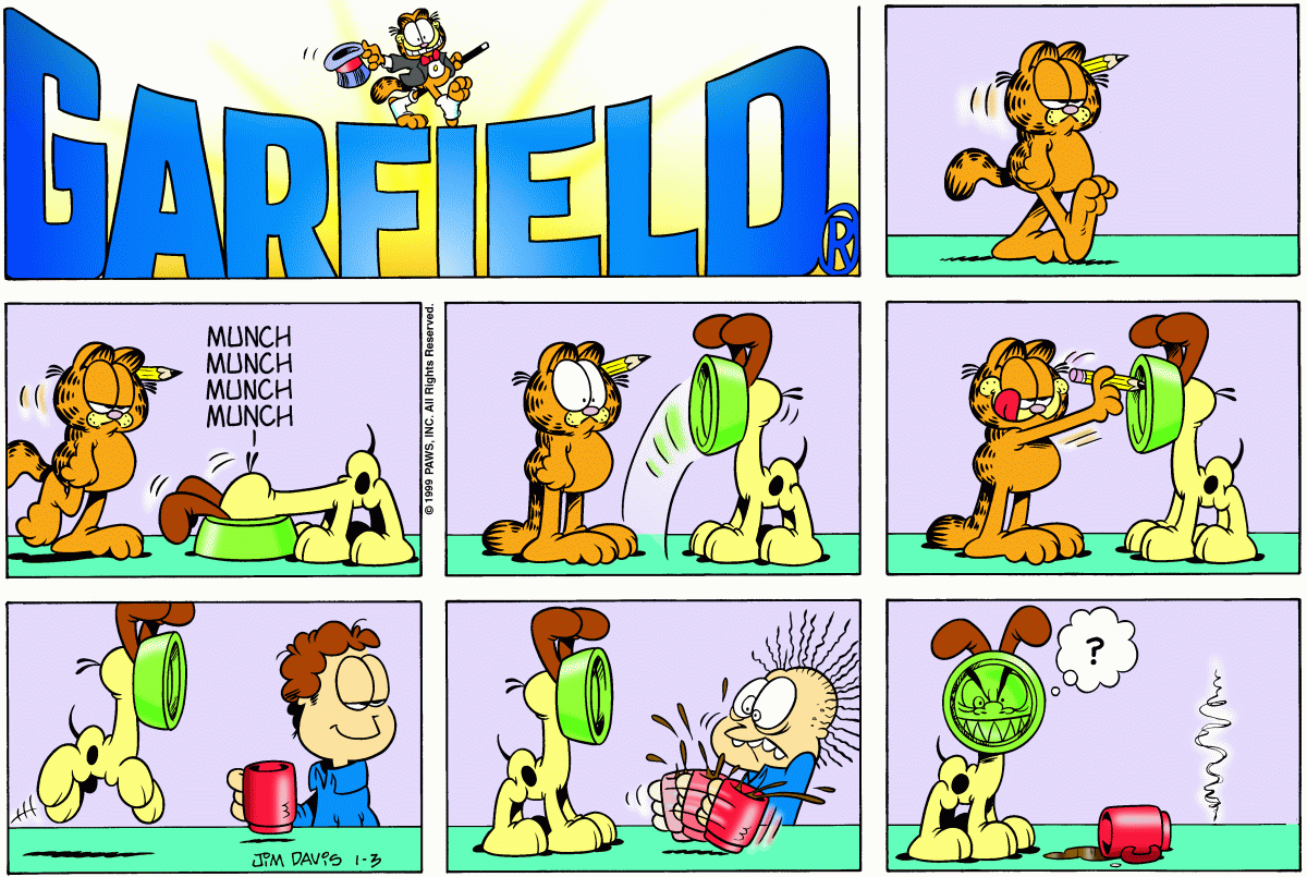 Garfield, January 3, 1999
