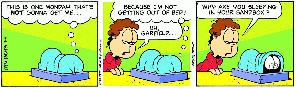 Garfield, January 4, 1999