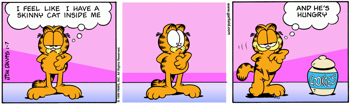 Garfield, January 7, 1999