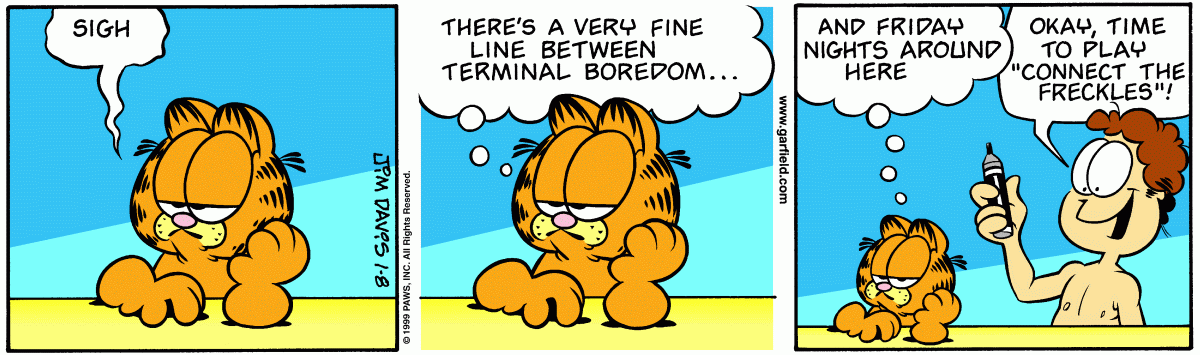 Garfield, January 8, 1999