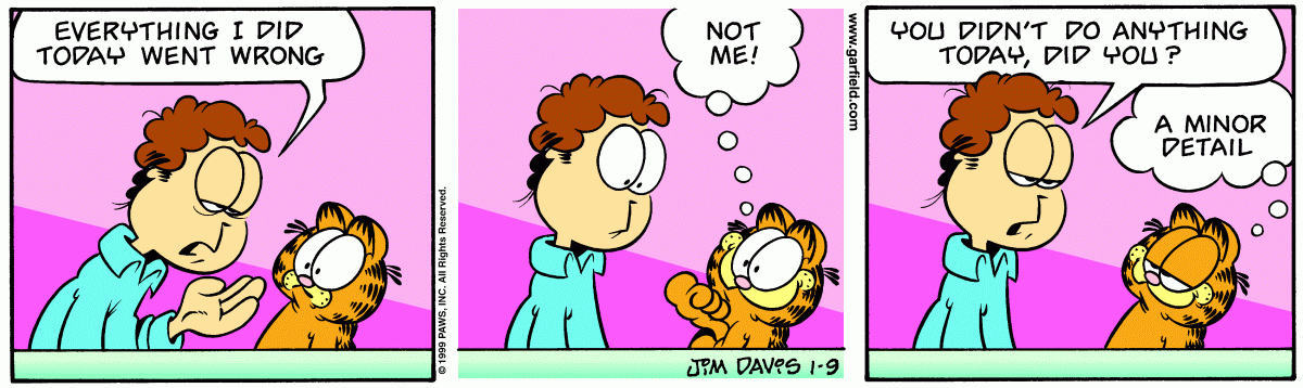 Garfield, January 9, 1999