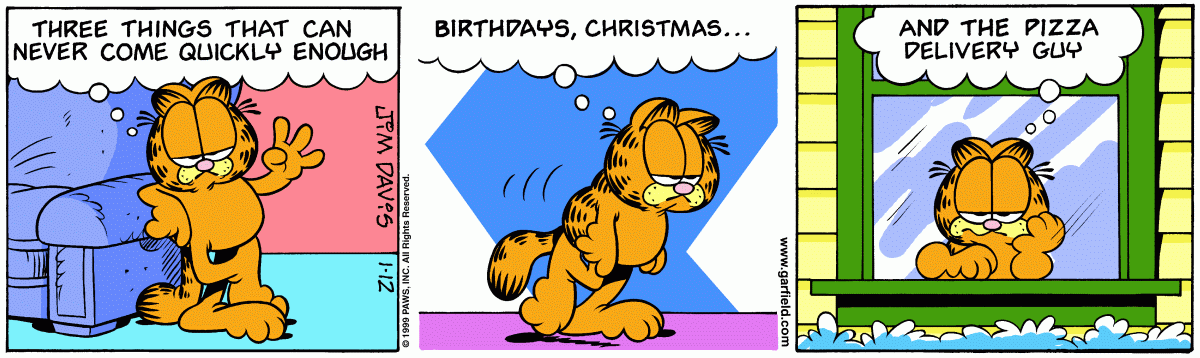 Garfield, January 12, 1999
