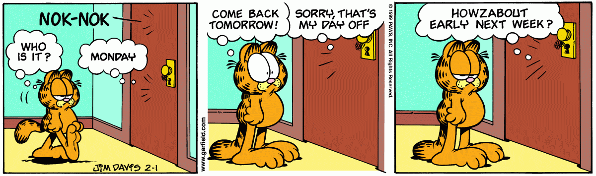 Garfield, February 1, 1999