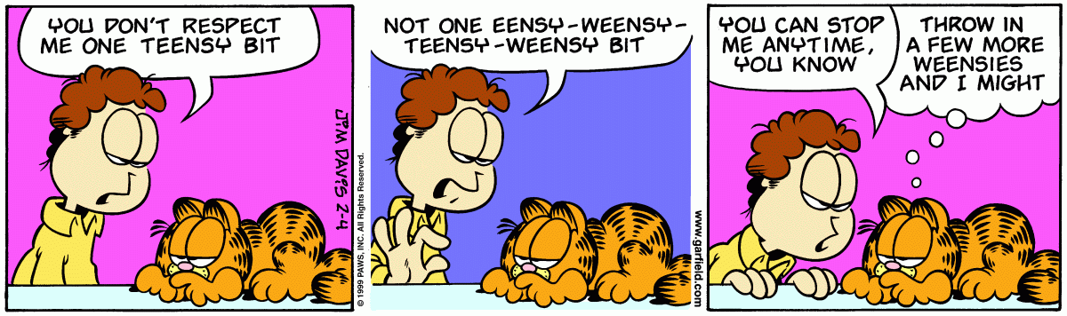 Garfield, February 4, 1999