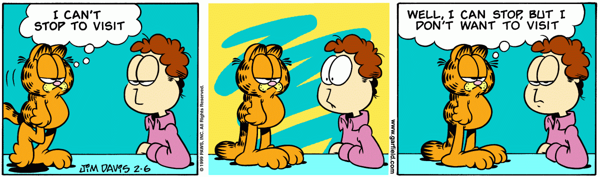 Garfield, February 6, 1999
