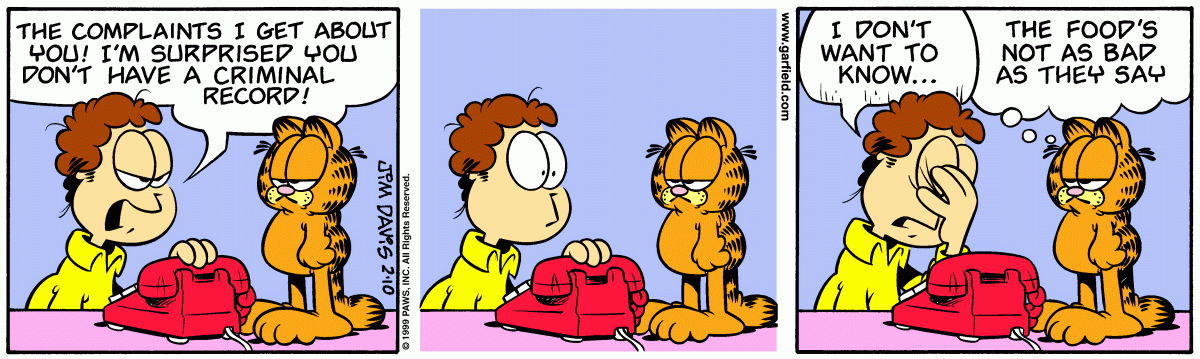 Garfield, February 10, 1999