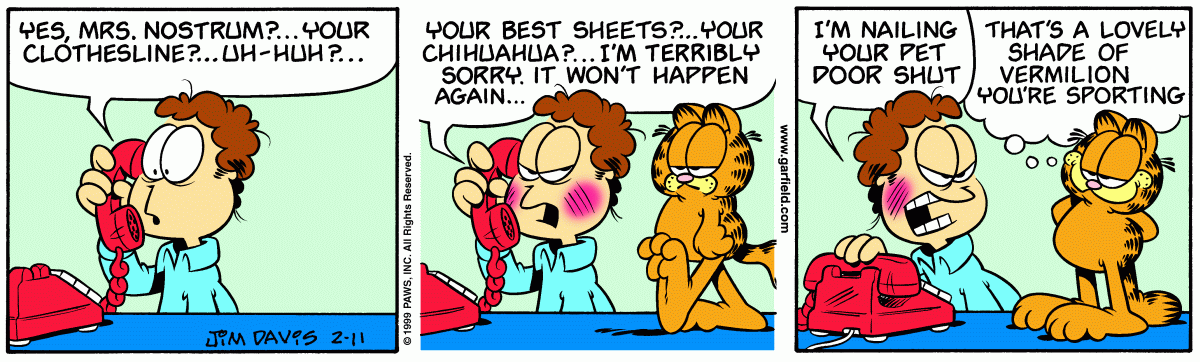 Garfield, February 11, 1999