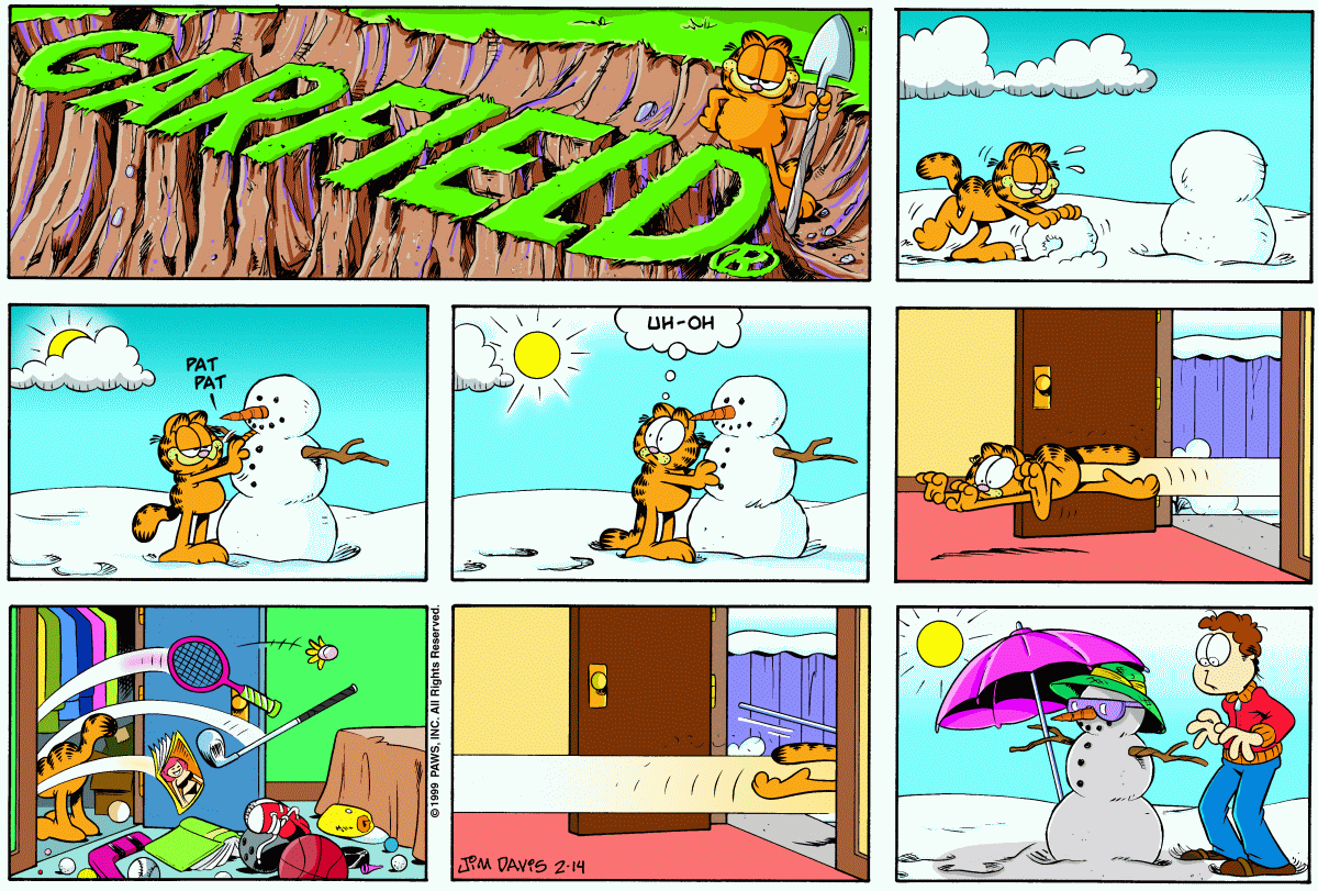 Garfield, February 14, 1999