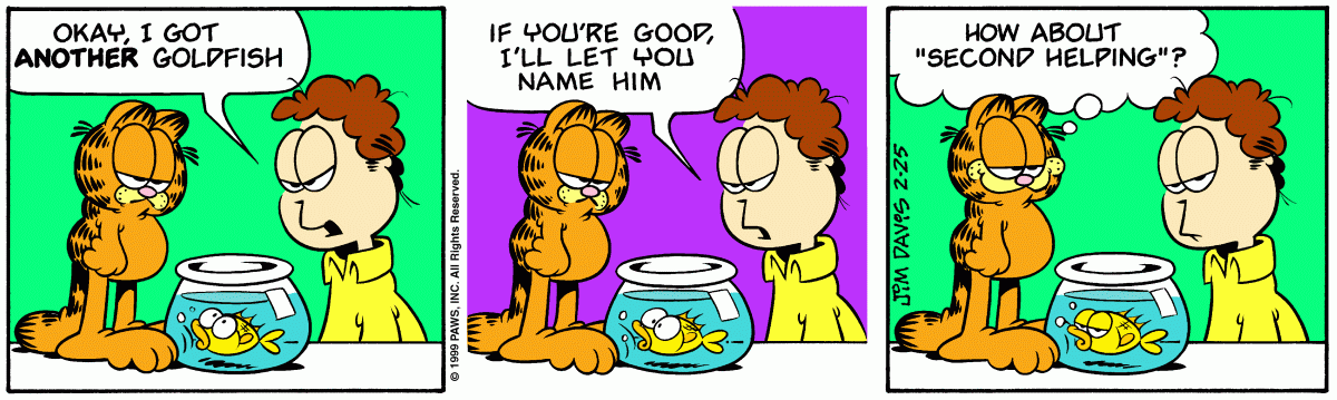 Garfield, February 25, 1999