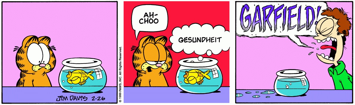 Garfield, February 26, 1999