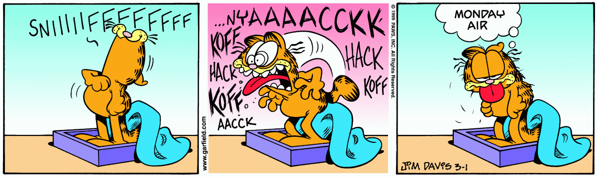 Garfield, March 1, 1999