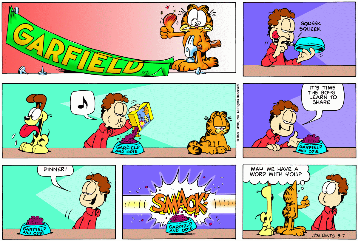 Garfield, March 7, 1999