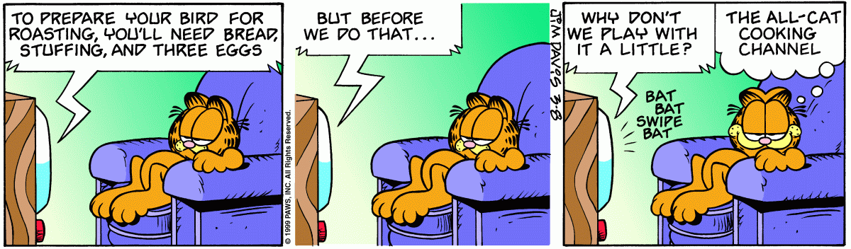 Garfield, March 8, 1999