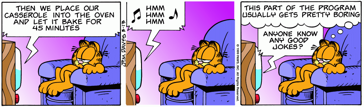 Garfield, March 13, 1999