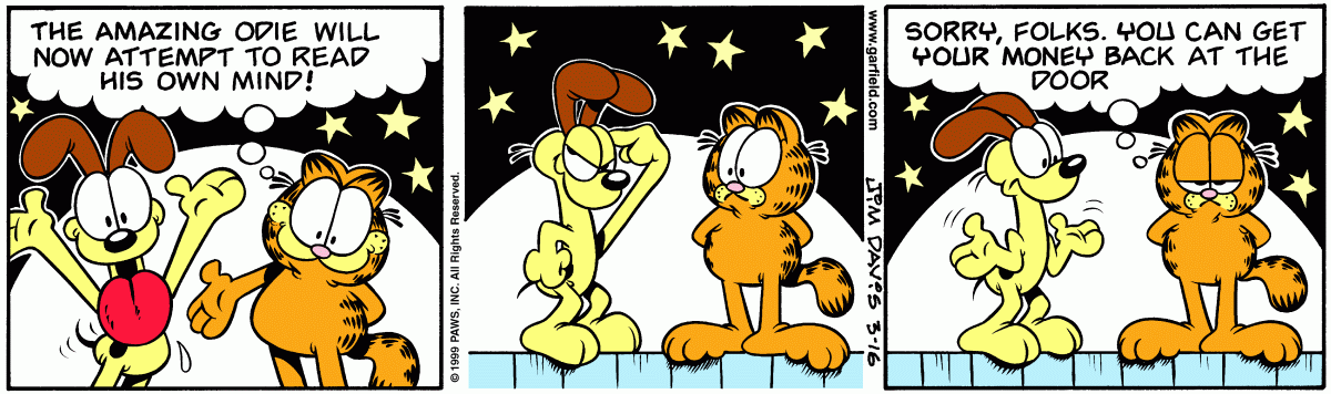 Garfield, March 16, 1999