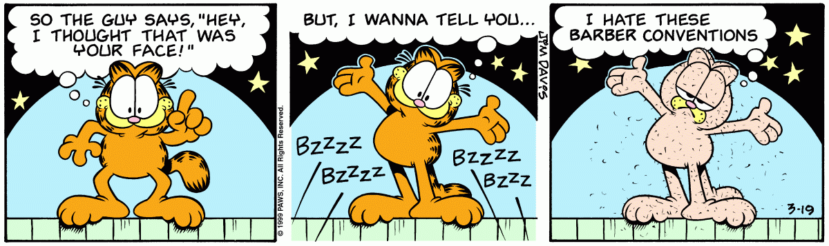 Garfield, March 19, 1999