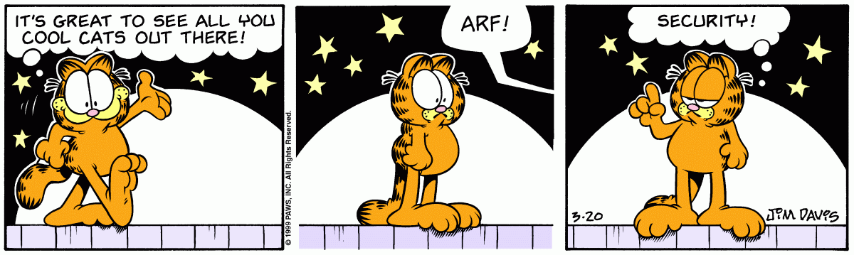 Garfield, March 20, 1999
